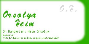 orsolya heim business card